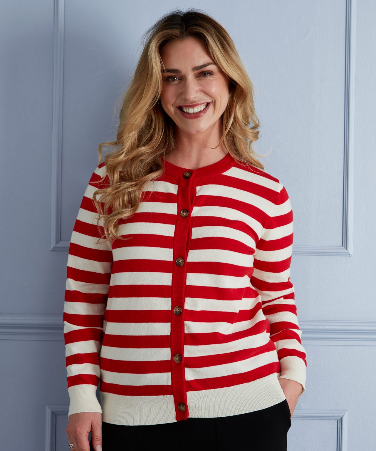 First Avenue Stripe Cardigan