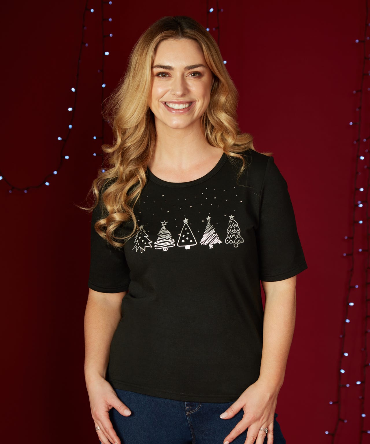 First Avenue Foil Print Top