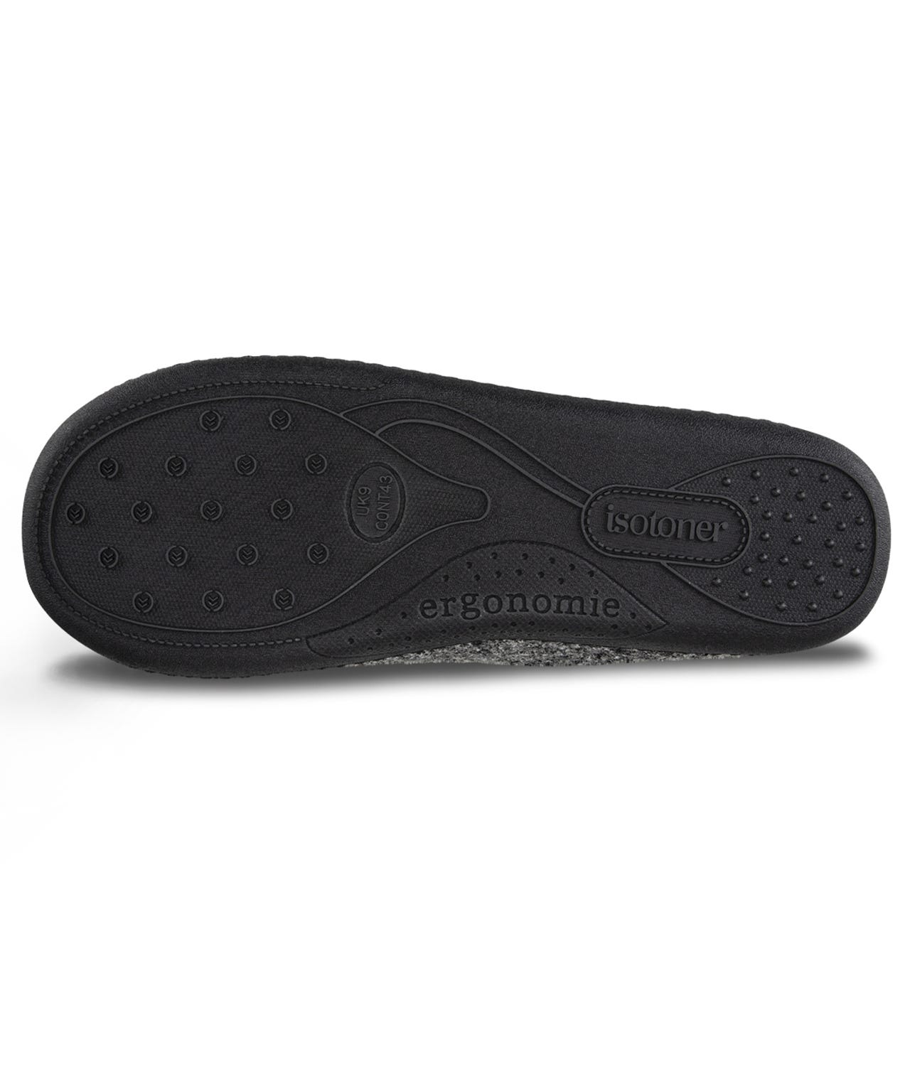 Totes Isotoner® Mens Felt Full Back Slipper With Pull Toggle