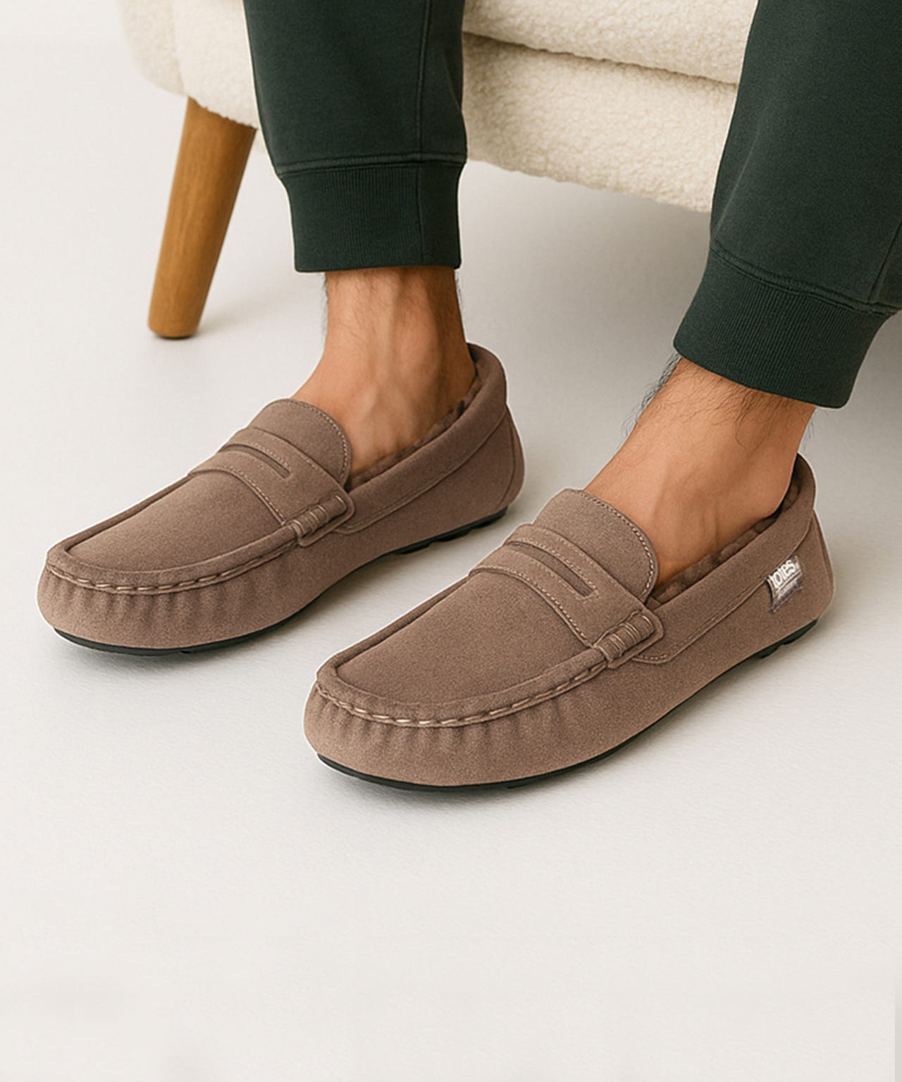 Totes Isotoner® Mens Suede Moccasin