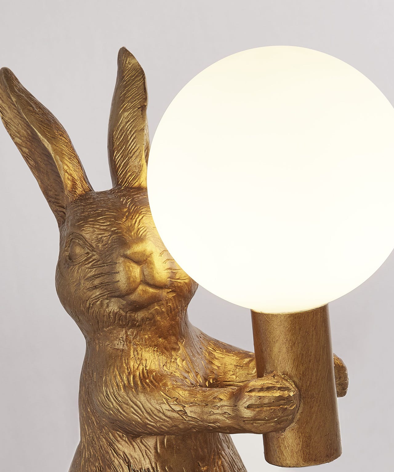 Gold Rabbit Table Lamp