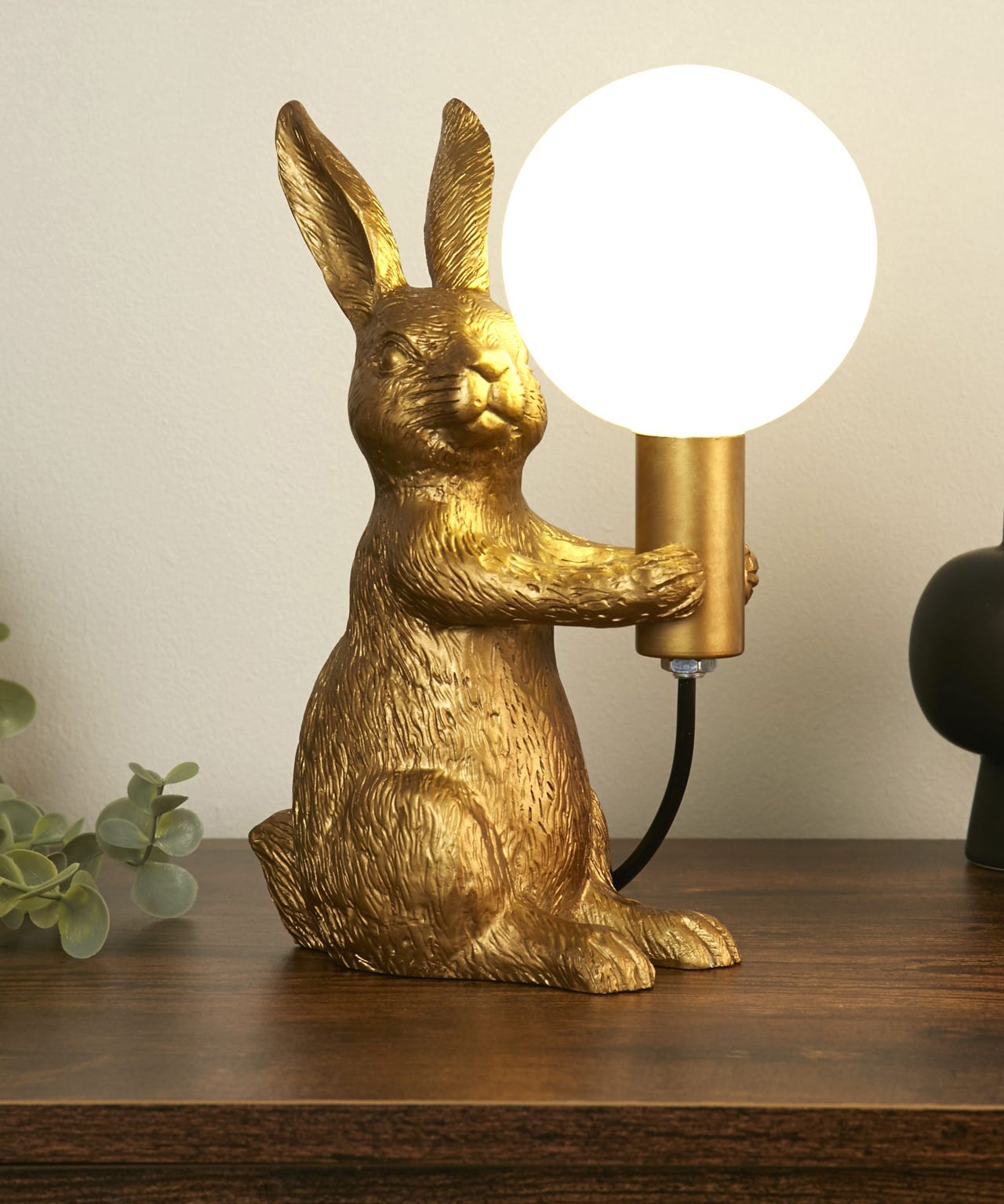 Gold Rabbit Table Lamp