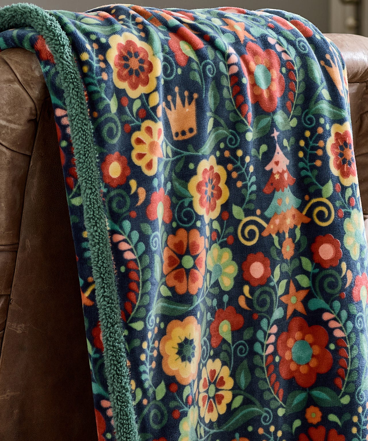 Folkloric Nutcracker Throw