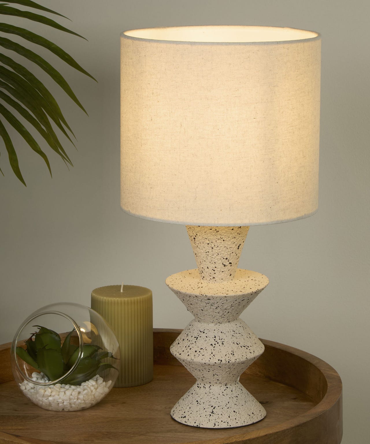 Shaped Stoneware Table Lamp