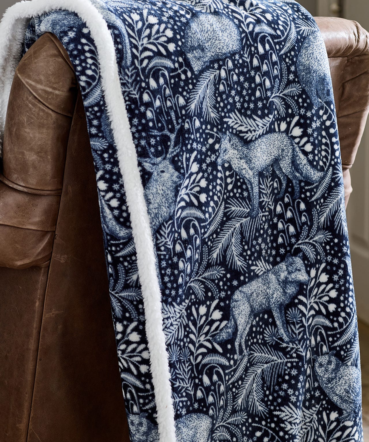 Woodland Fold Sherpa Throw