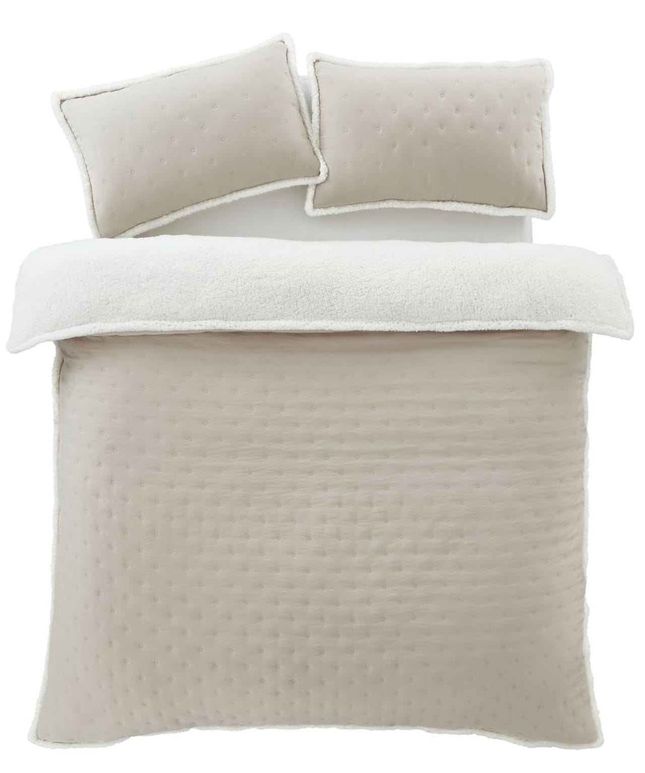 Catherine Lansfield Cosy Nori Sherpa Duvet Set