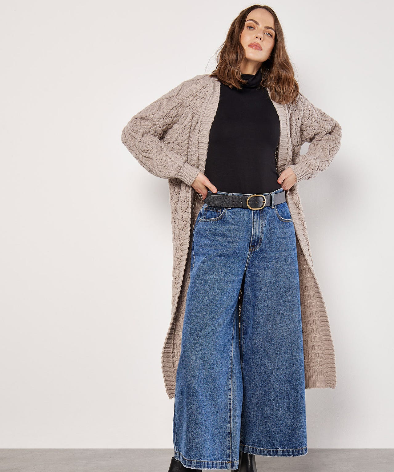 Apricot Midi Cardigan