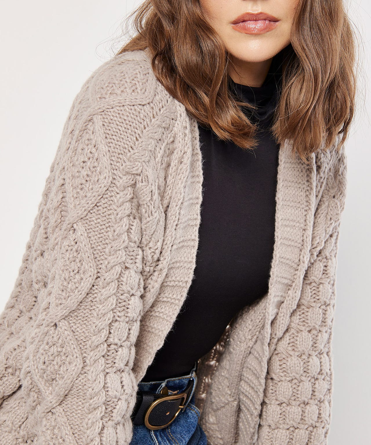 Apricot Midi Cardigan