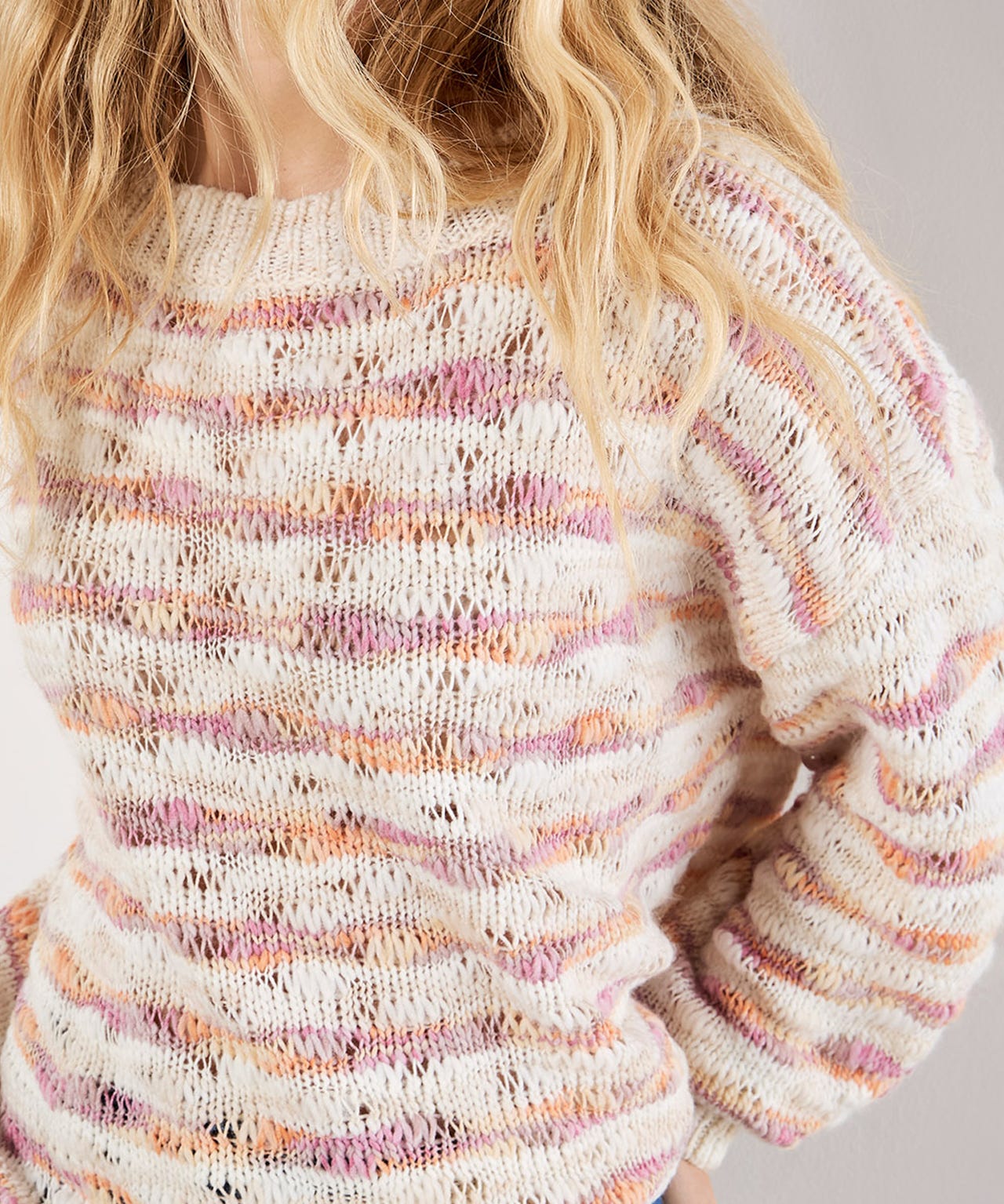 Apricot Space Dye Jumper
