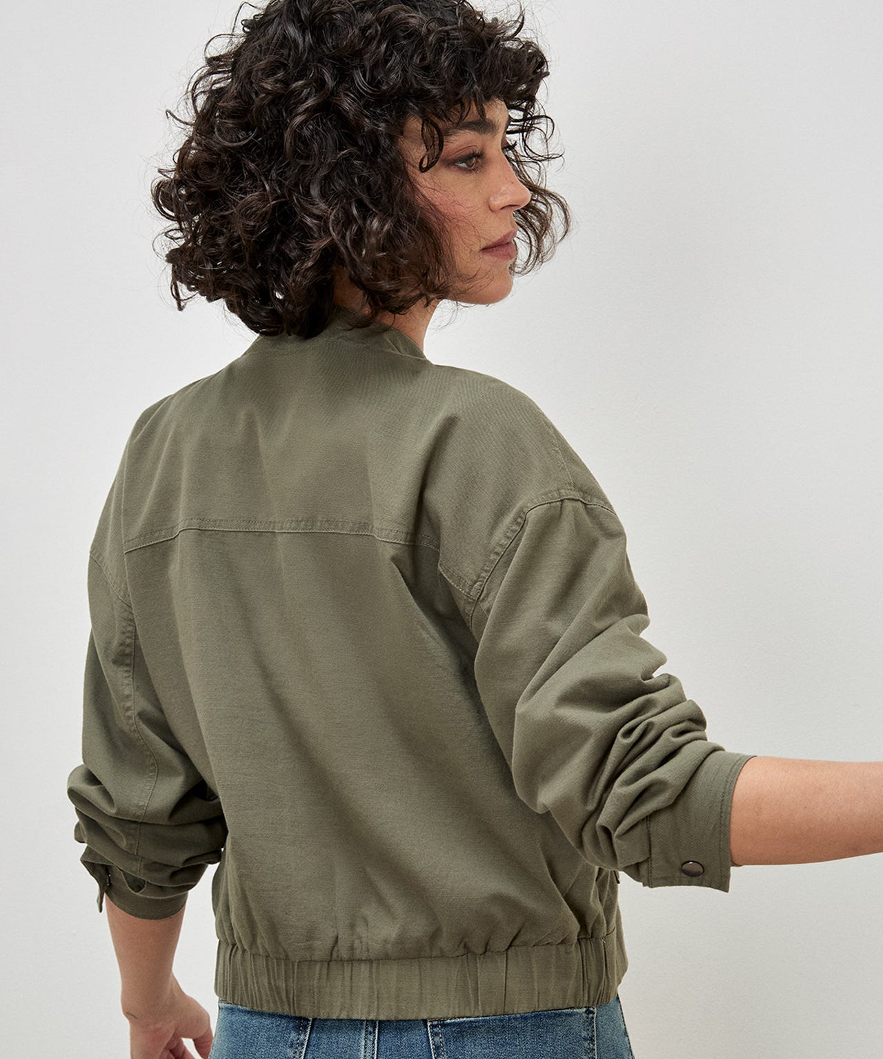 Apricot Bomber Jacket