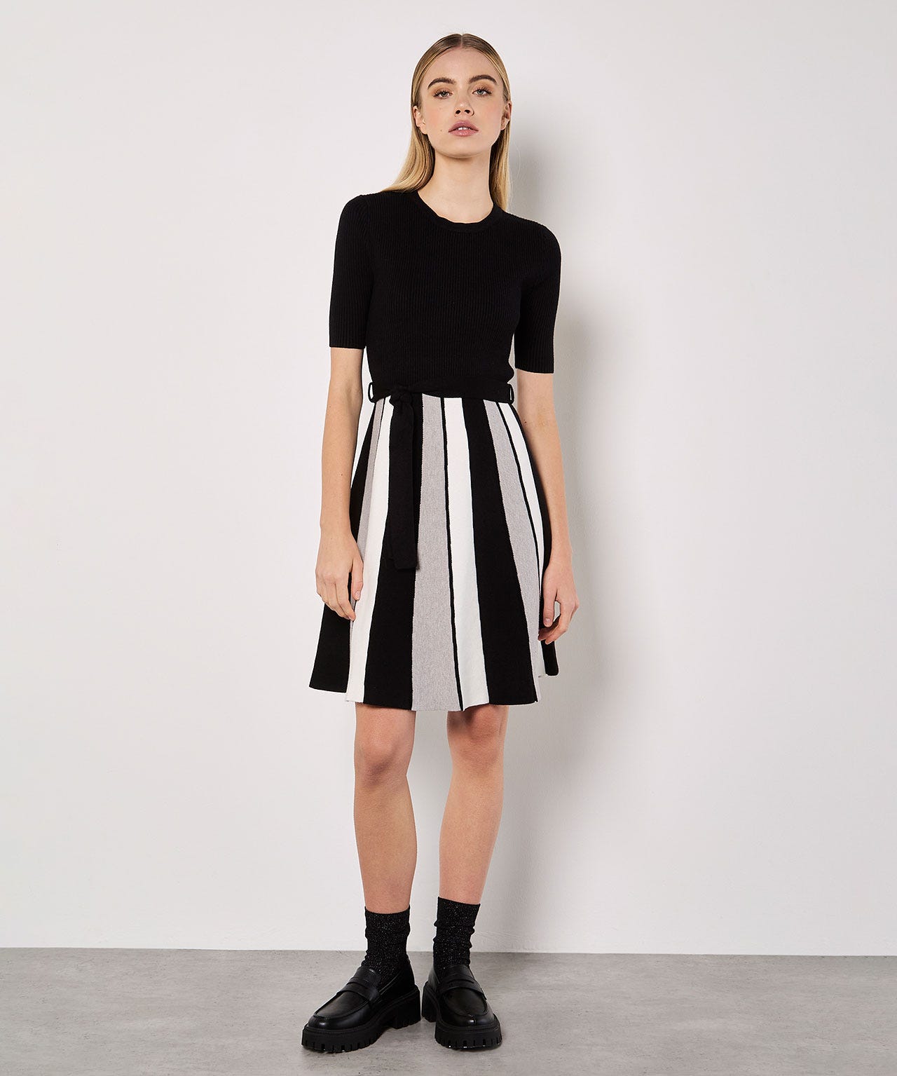 Apricot Knitted Dress