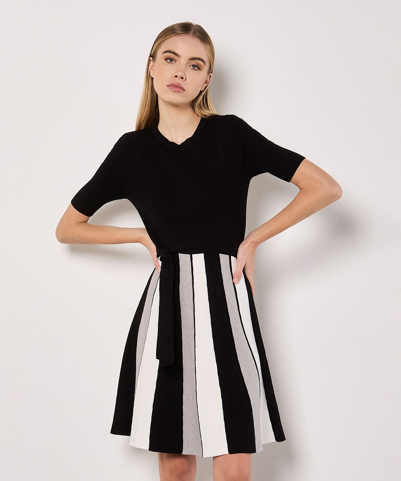 Apricot Knitted Dress