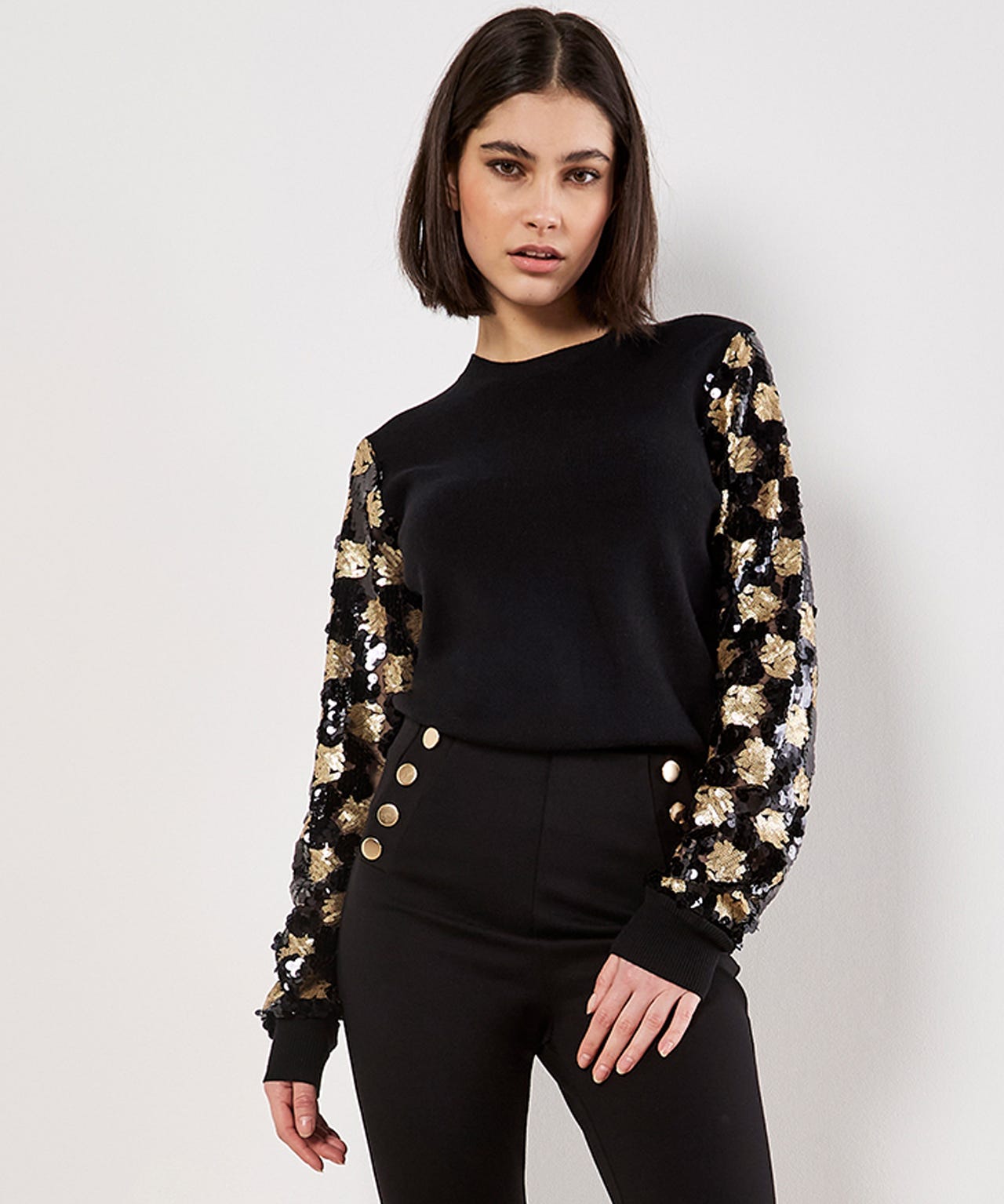 Apricot Sequin Detail Jumper