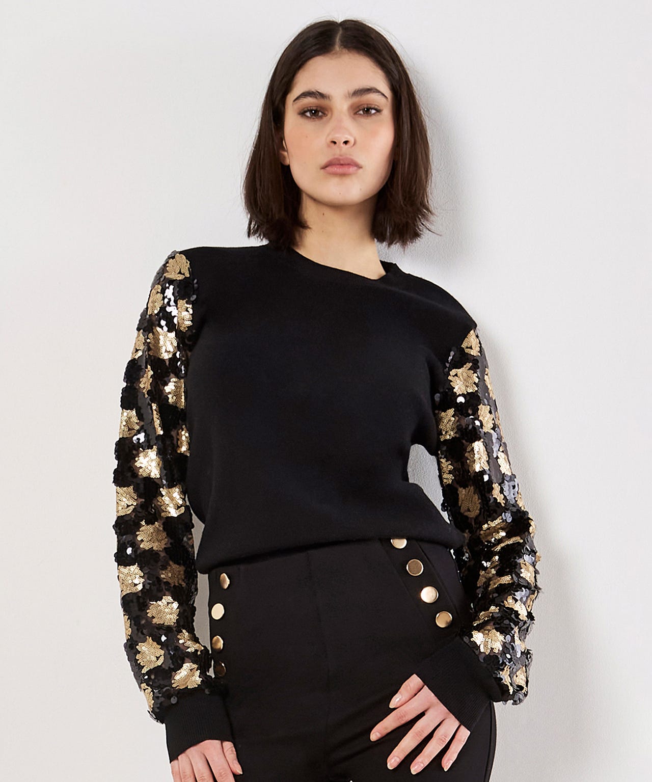 Apricot Sequin Detail Jumper