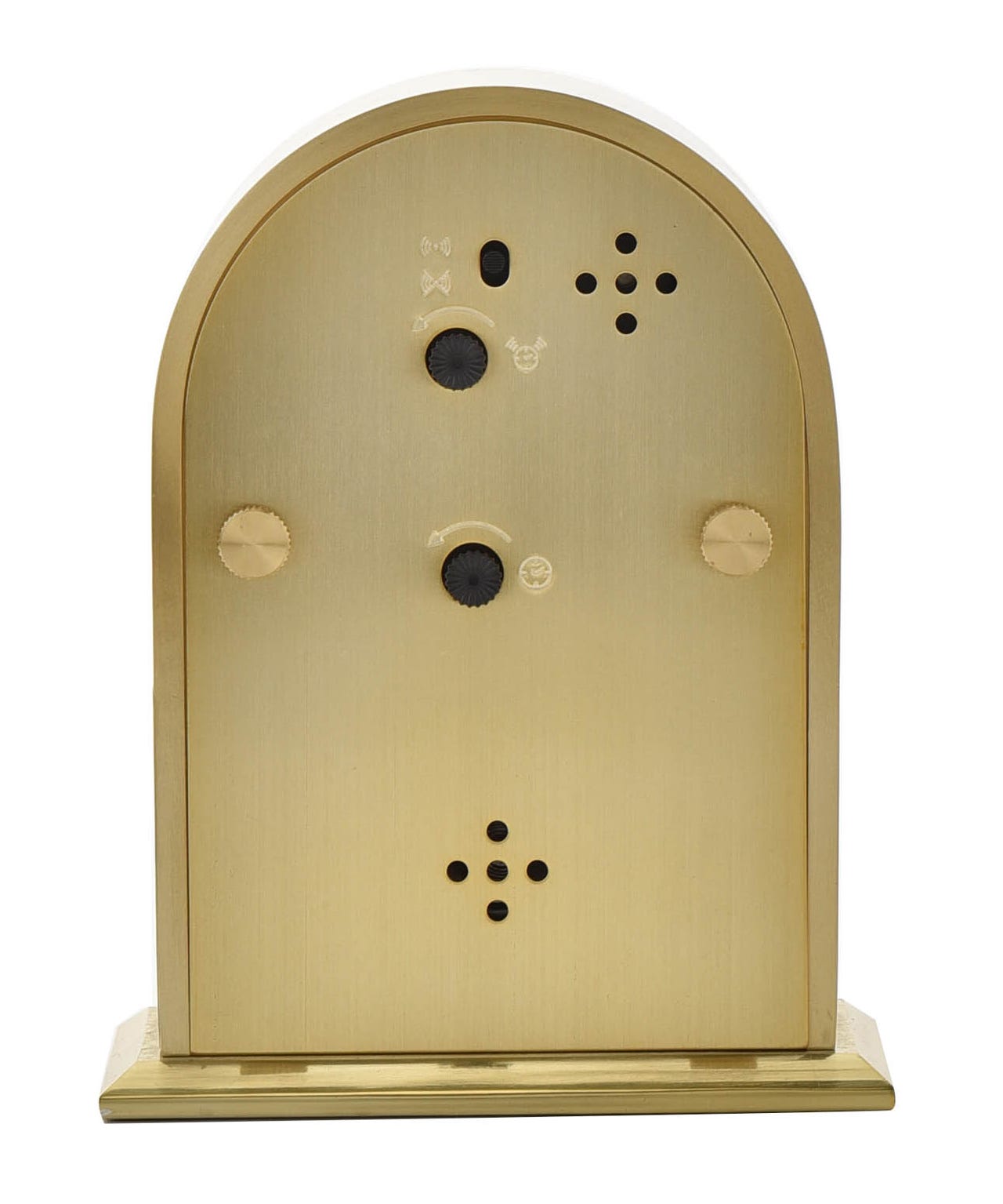 Widdop Arched Gold Aluminium Mantel Clock