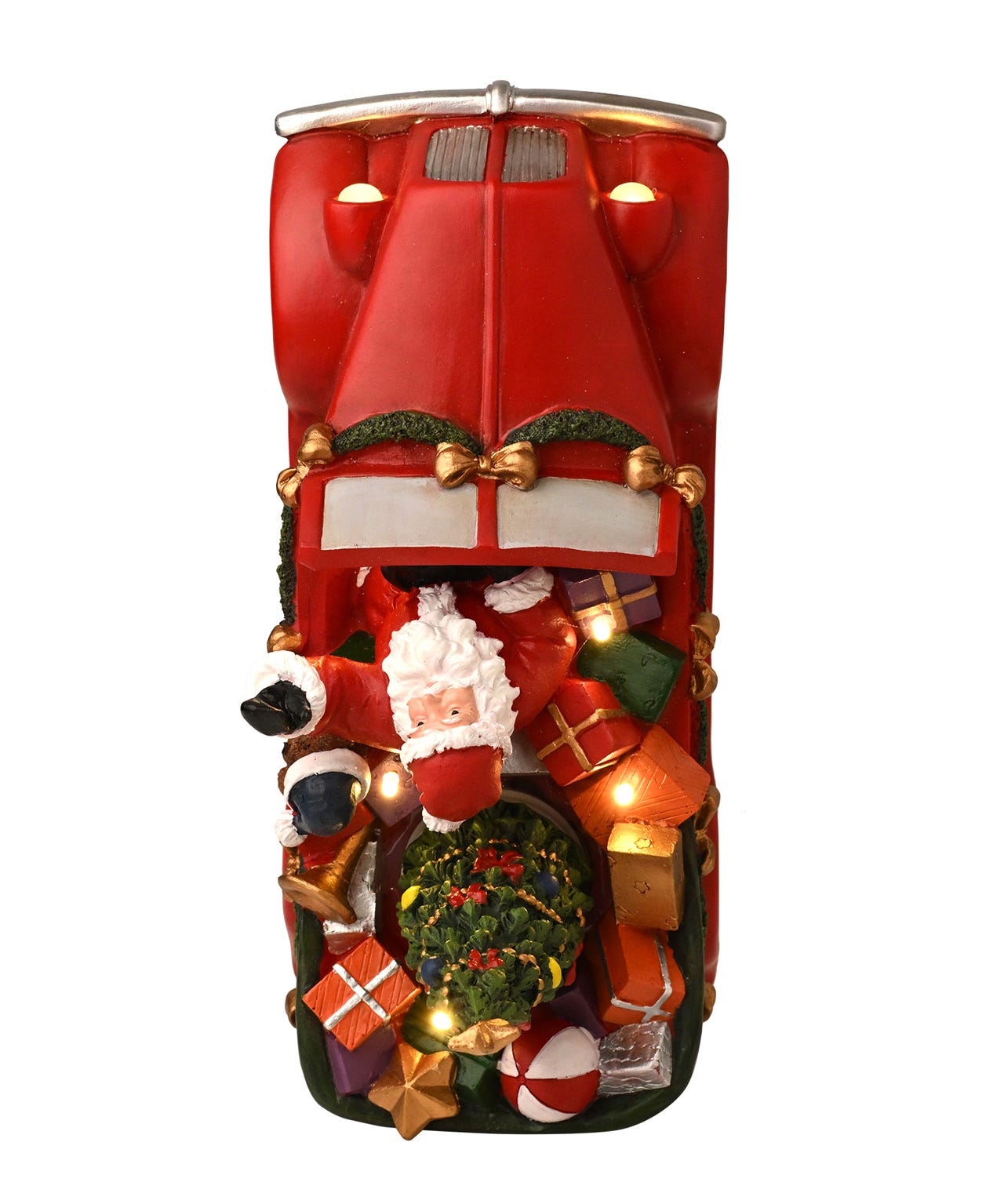 Widdop Regal Tidings Light Up Santa Car with Rotating Tree