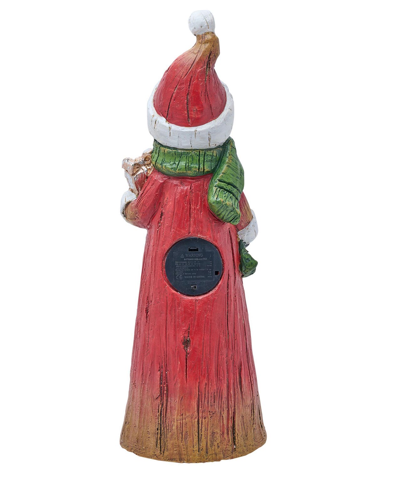 Widdop LED Snowman with Lights - Wood Effect