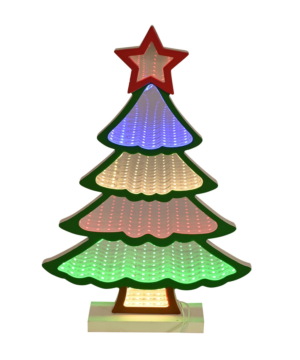 Widdop Infinity Xmas Tree LED Stand Light 32cm