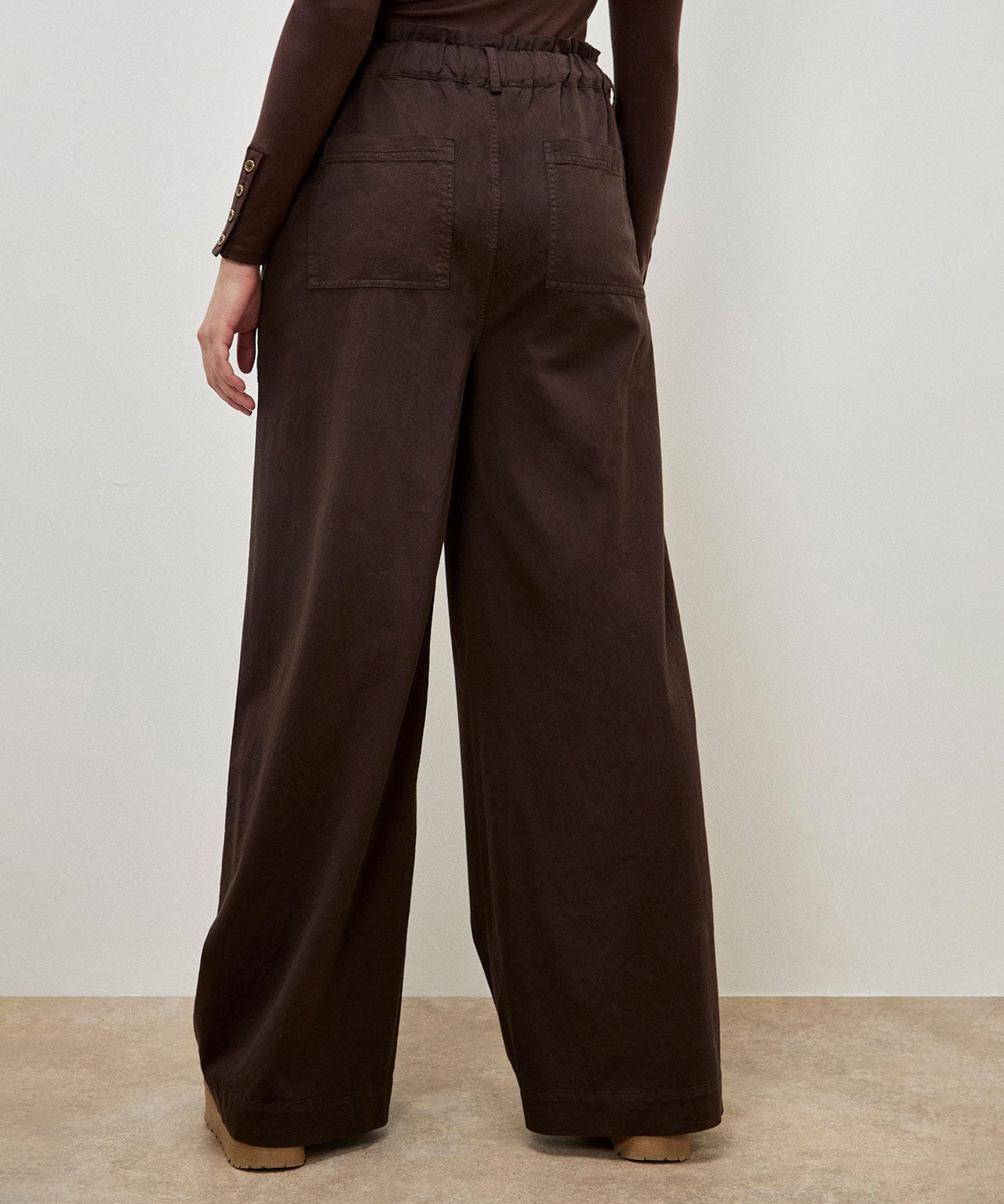 Apricot Wide Leg Trouser
