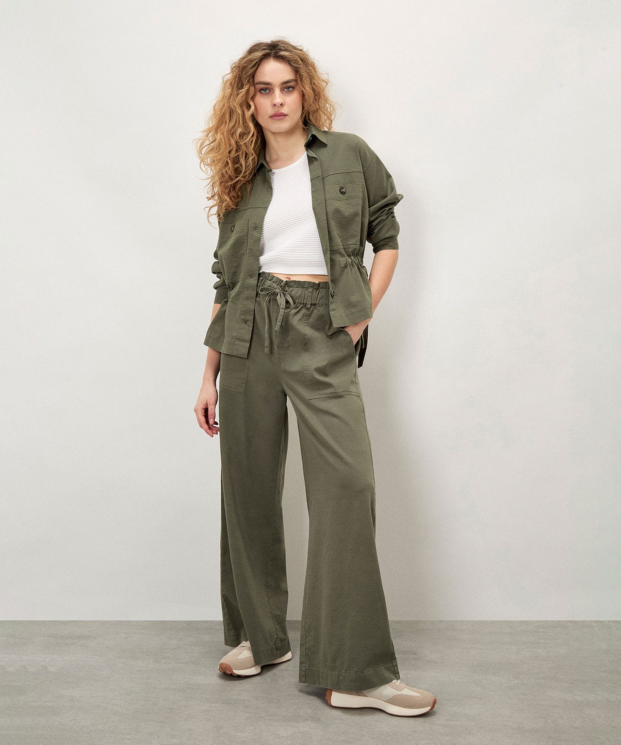 Apricot Wide Leg Trouser