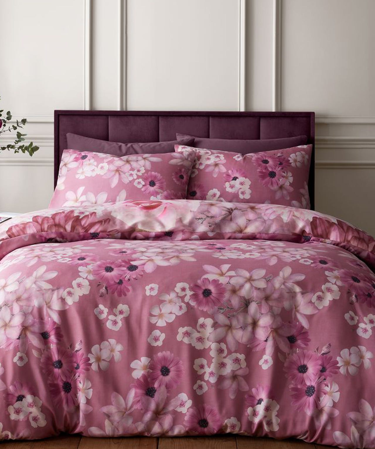 RHS x Catherine Lansfield Rosemoor Floral Duvet Set