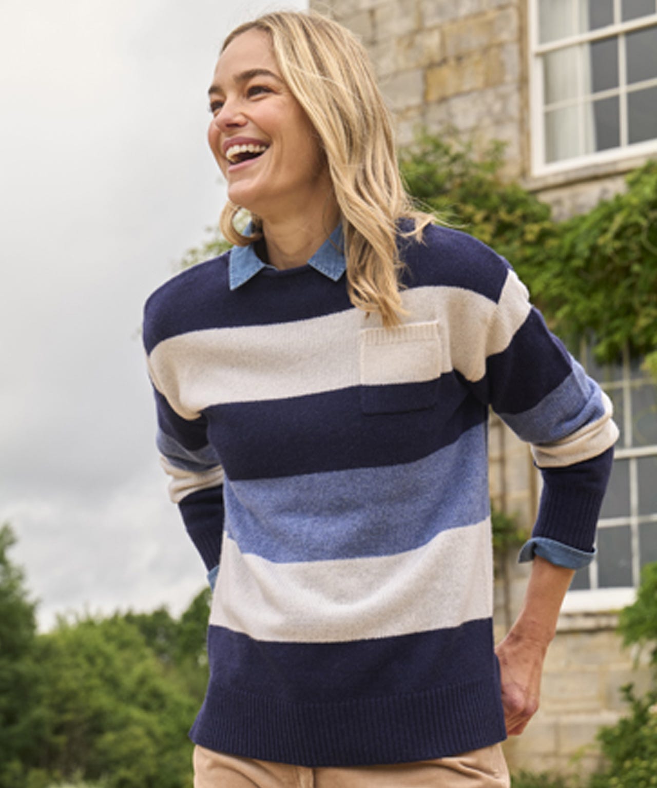 WoolOvers Longline Boat Neck Tunic