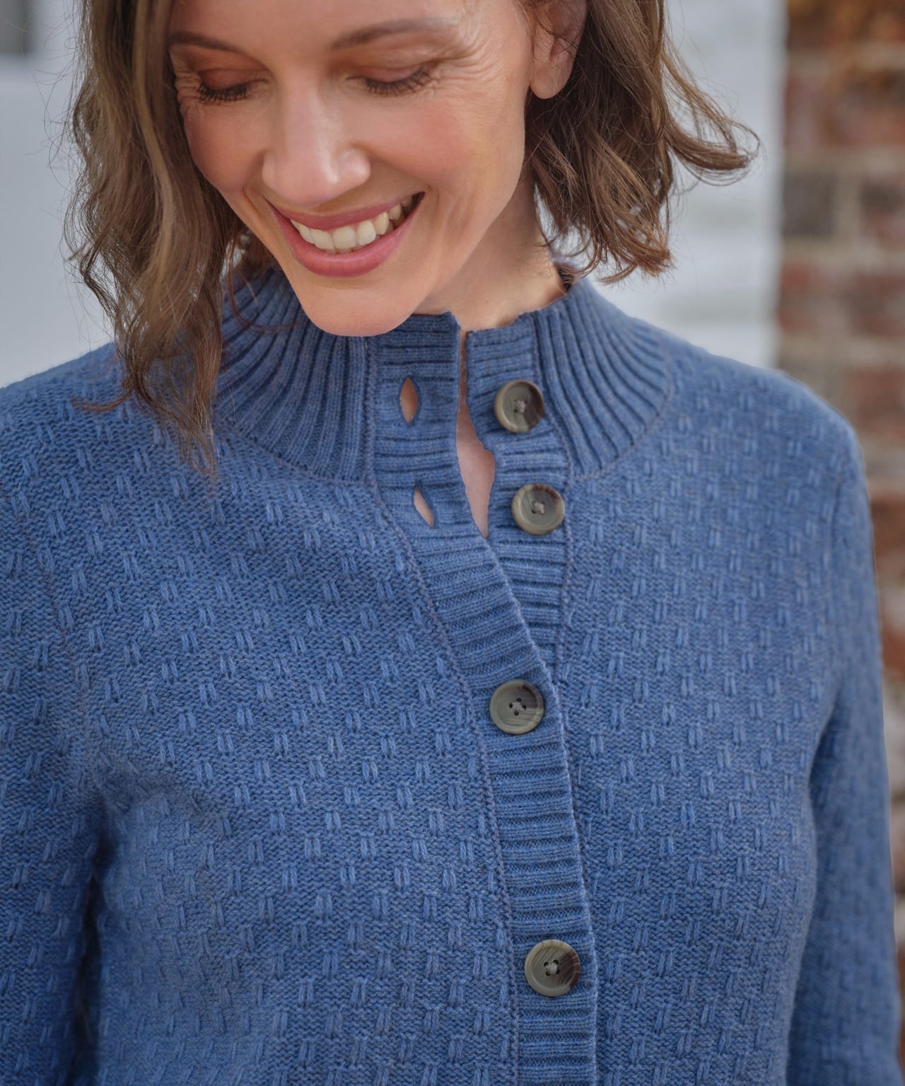 WoolOvers Funnel Neck Cardigan