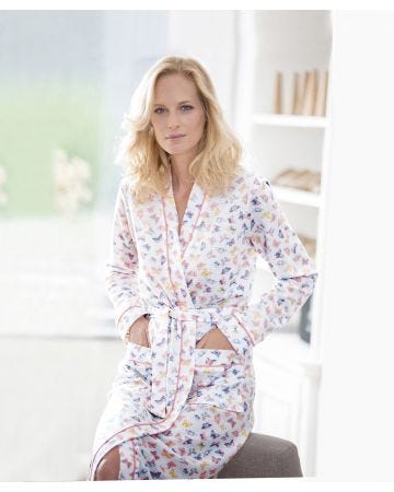 Tie Belt Waffle Gown