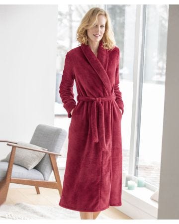 Fleece Wrap Gown