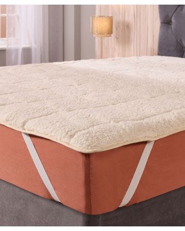 Faux Lambswool Topper