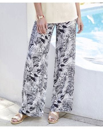 Floral Tropical Printed Trousers
