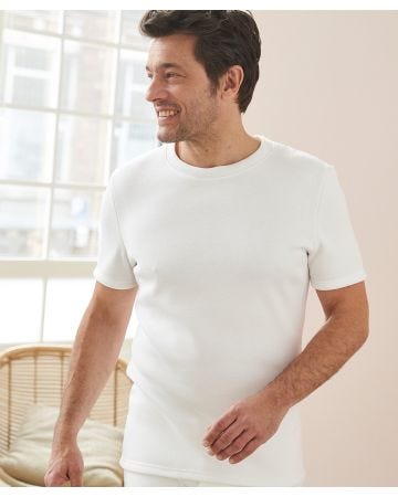 Thermal Intense Warmth Short Sleeved Long-back T-shirt