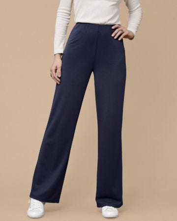 Secret Stretch Ponte Wide-leg Trousers