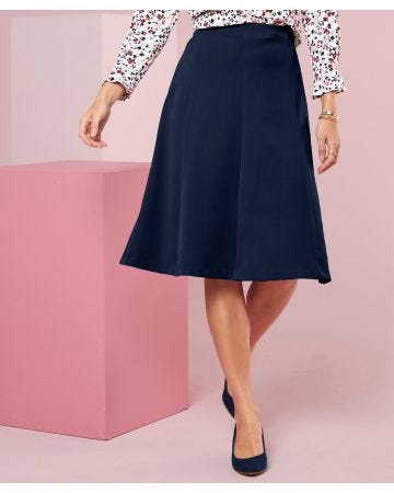 Pull-on Flare Skirt
