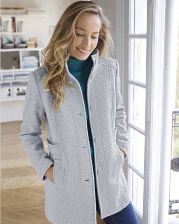 Toasty Thermal Wool Rich Recycled Coat