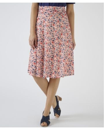 Jersey Floral Skirt