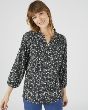 Printed Blush Blouse