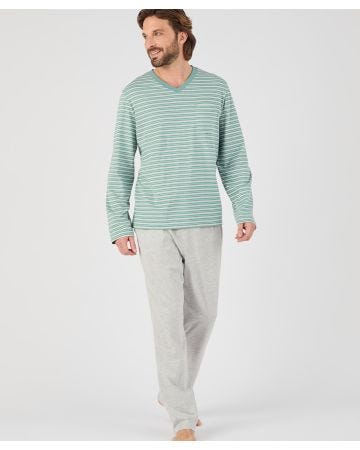 Men's Long Sleeve Jersey Pyjamas