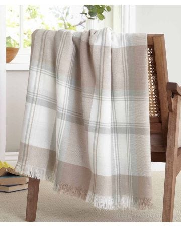 Pack of 2 Checked Throws
