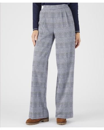 Milano Wide-leg Check Trousers