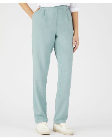 Tapered-leg Linen Rich Trousers