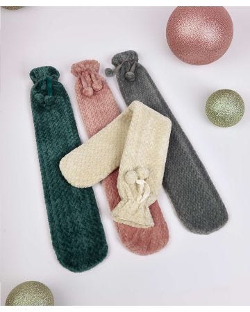 Long Plush Hot Water Bottle