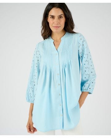 Embroidered Tunic Blouse