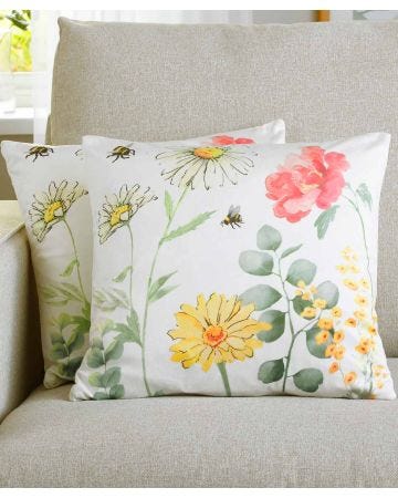 Pack of 2 Daisy Cushion Covers