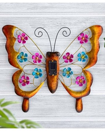 Wall Mounted Butterfly Outdoor Solar Light