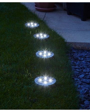 Set of 4 Solar Path Lights