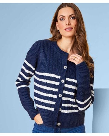 Thermolactyl Cable Detail Cardigan