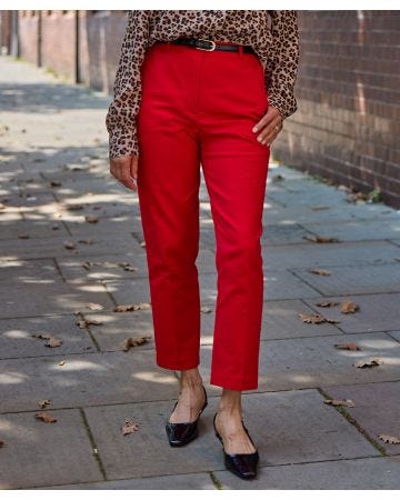 Cotton Sateen Trousers