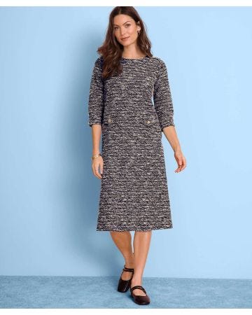Tweed Shift Dress