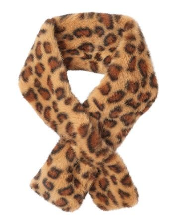 Leopard Wrap-over Scarf
